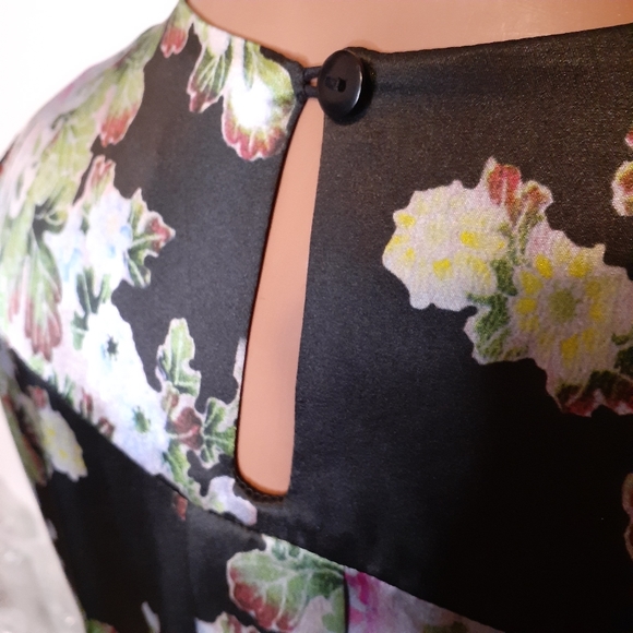 Preen by Thornton Bregazzi Blue Akiko Kimono Cruise 100% Silk Dress Sz S - Picture 8 of 11